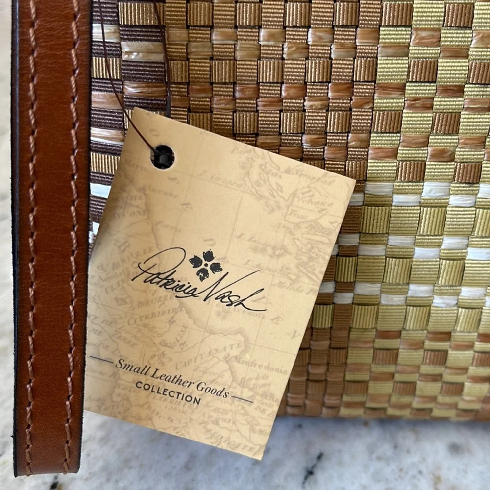 Patricia Nash Cassini Wristlet Ribbons & Raffia Khaki - Picture 8 of 8